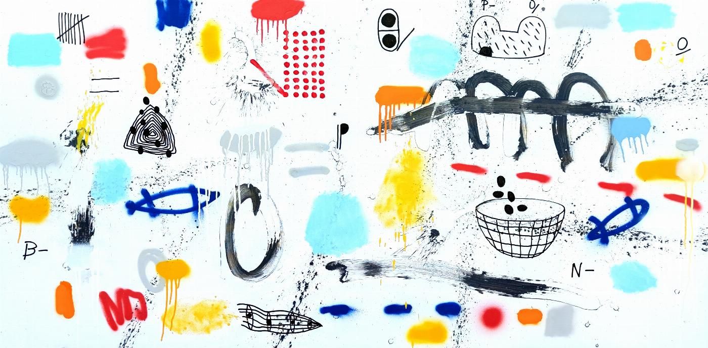 arte informalista con color y 