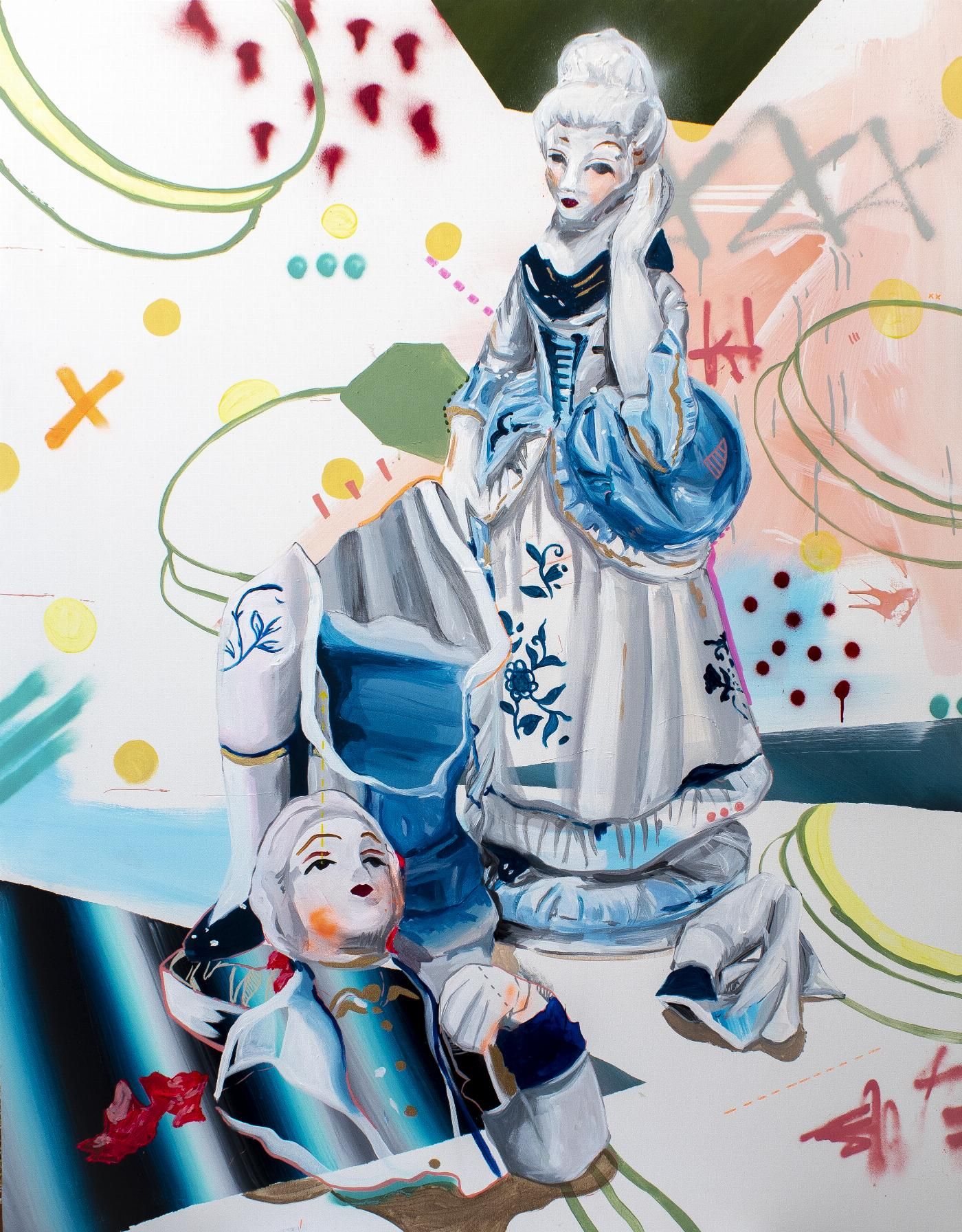 arte cuadros munecas