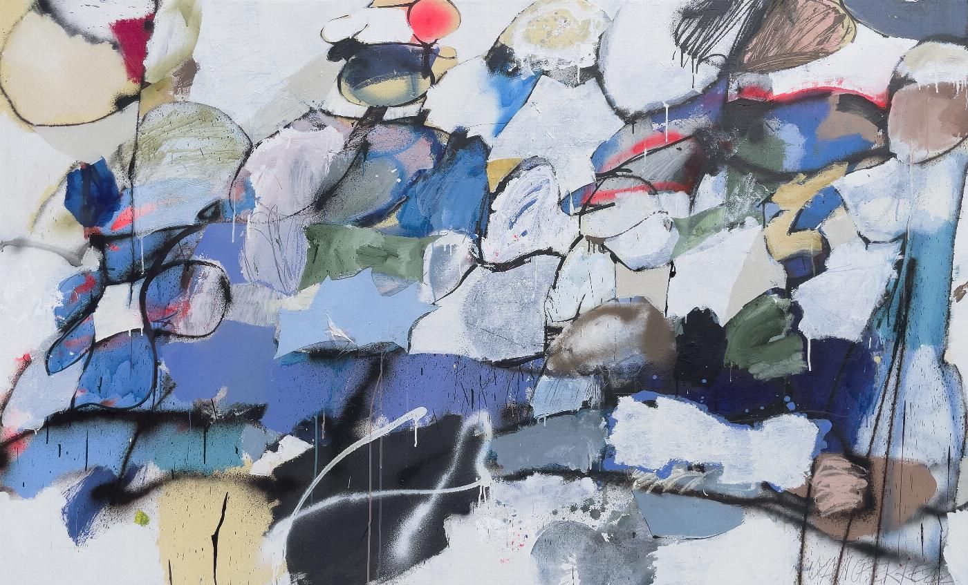 Cuadro abstracto de gran formato