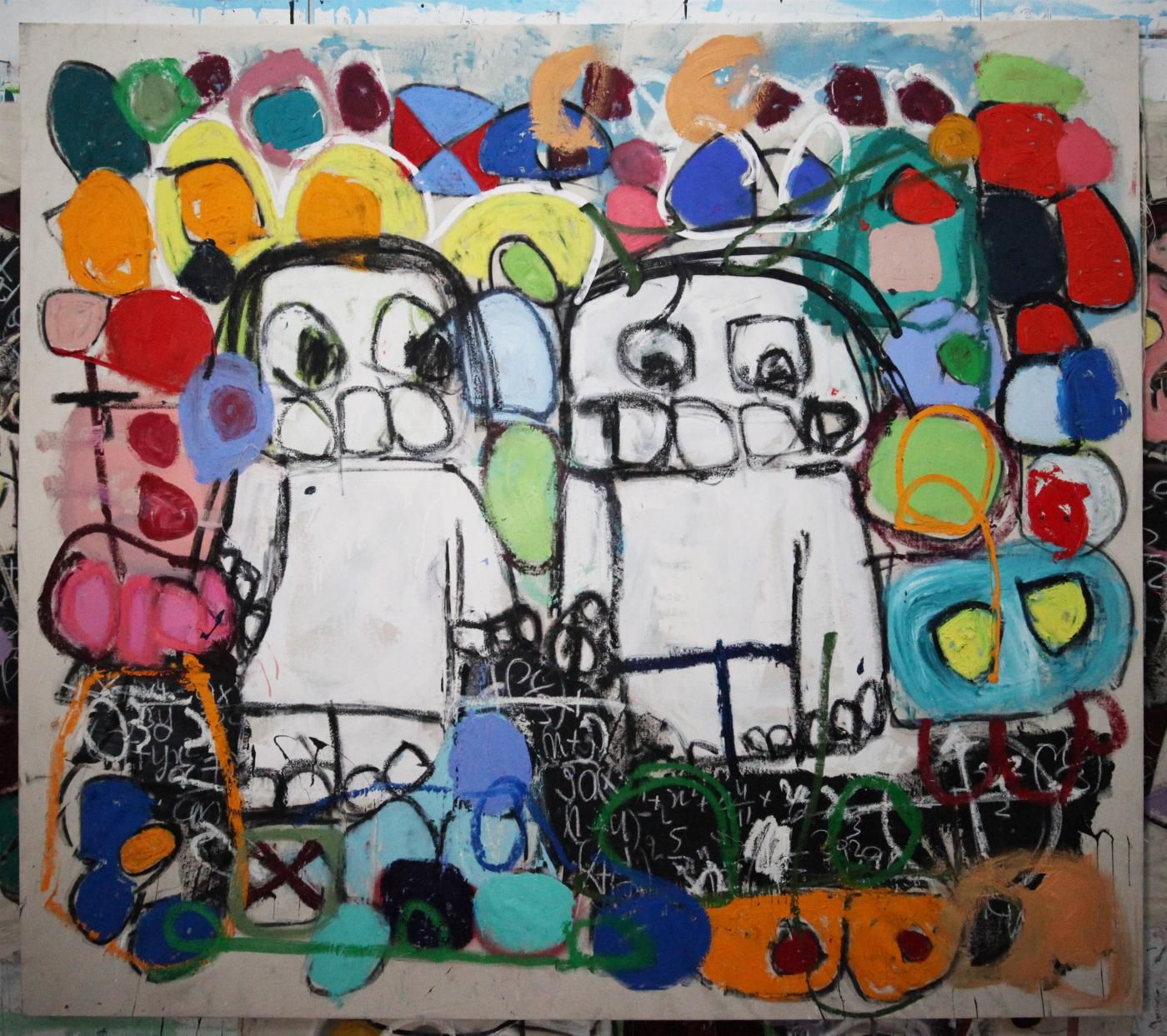 Cuadro abstracto de gran formato